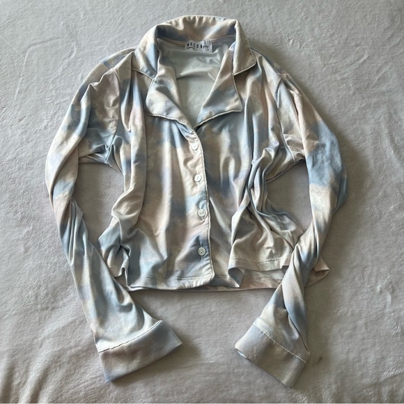 Revolve MASON grey Riley Pajama Set in Pearl Sky - Picture 6 of 12